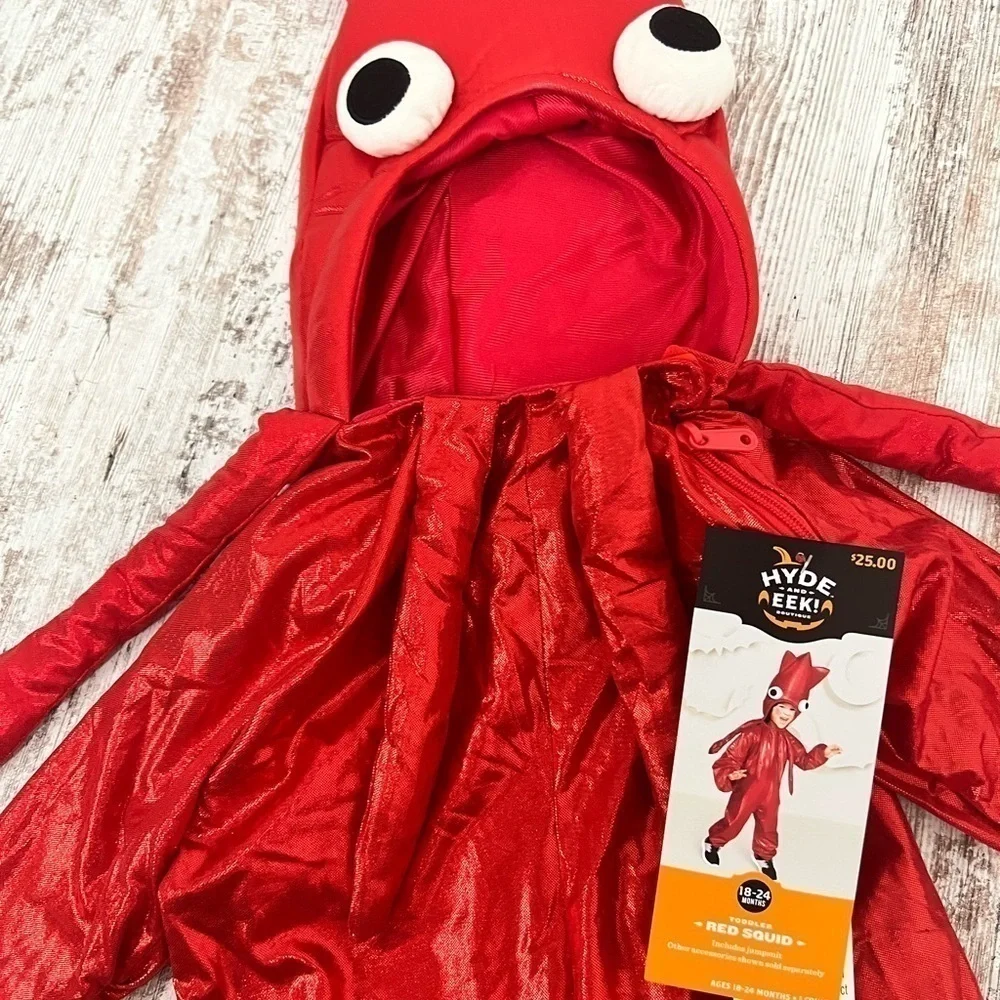 Hyde & Eek Toddler Red Squid Costume